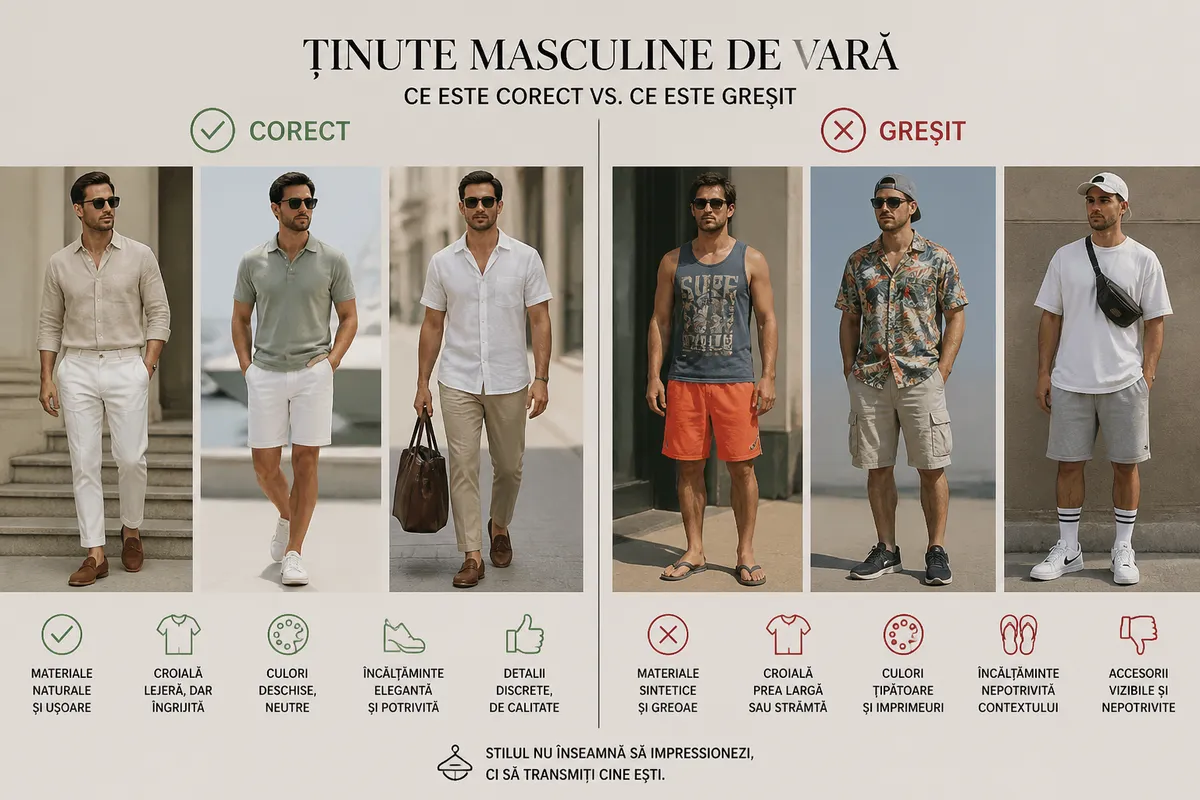 greșeli stil bărbat vară