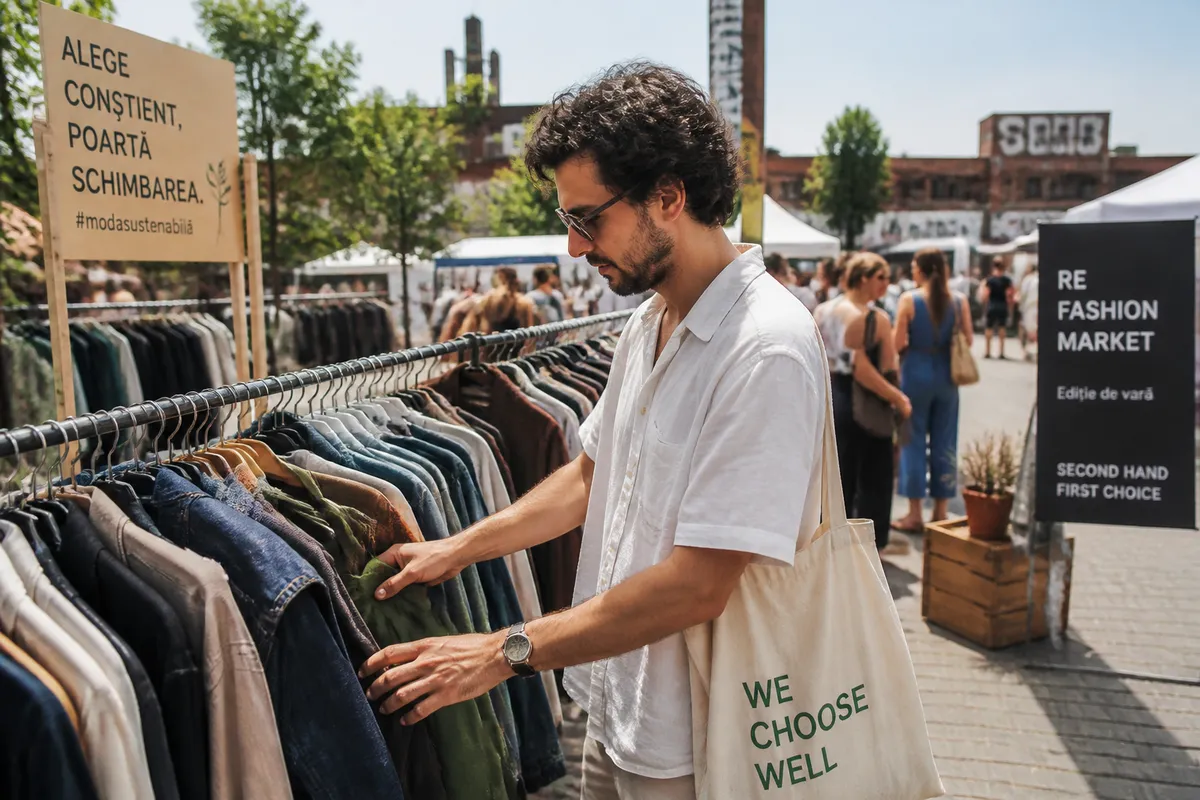 modă sustenabilă second-hand bărbați România