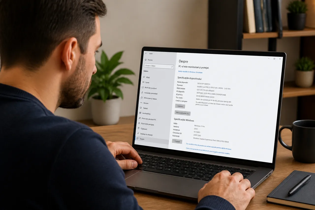 activarea și tipurile de licențe Windows 11 verificate pe laptop