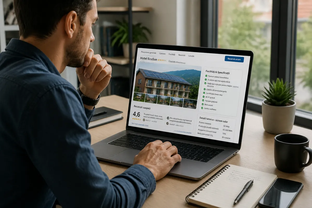 bărbat rezervare hotel solar verificare online