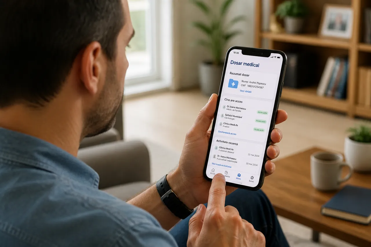 control date medicale pacient aplicatie mobila blockchain