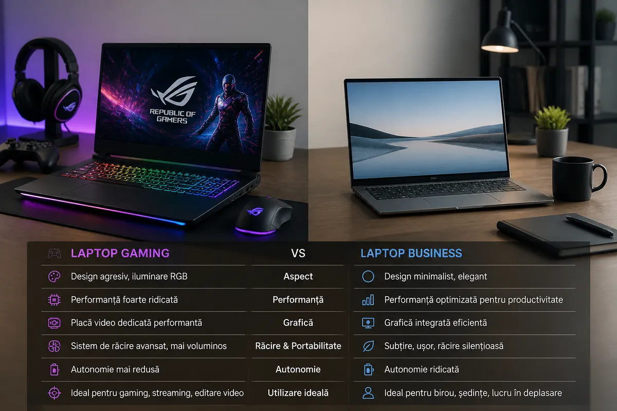 laptop productivitate versus divertisment comparatie specificatii