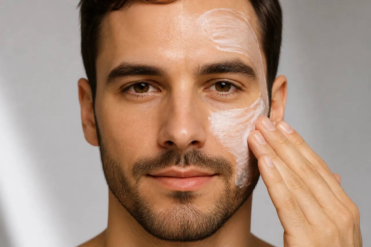 protecție solară hidratantă pentru ten masculin