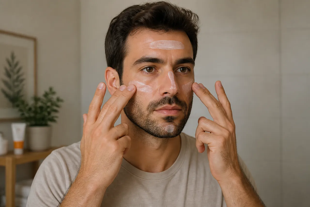 reaplicarea SPF peste barba scurtă fără fire încărcate