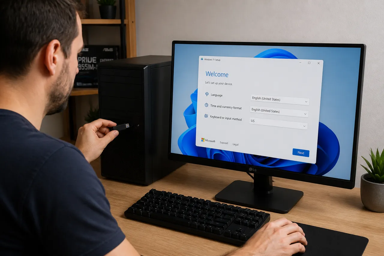 reinstalarea Windows 11 pe un calculator cu licență digitală