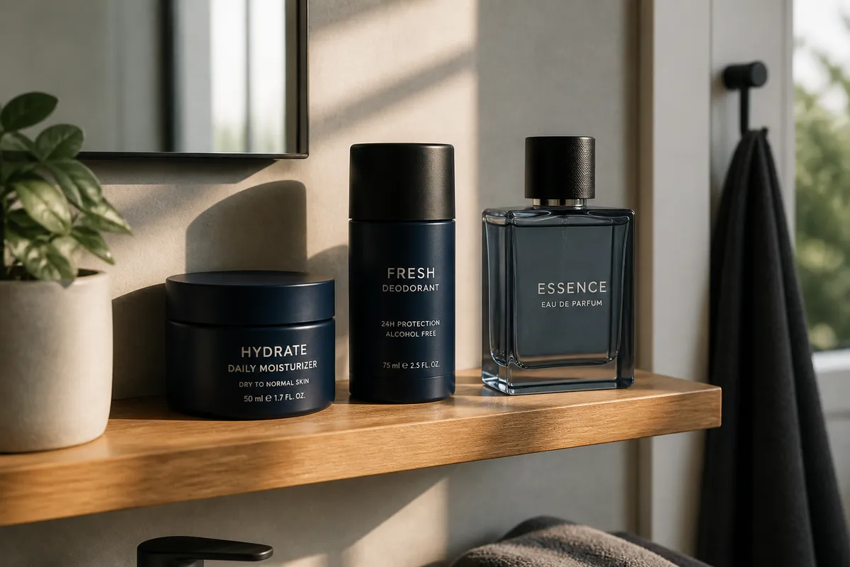 rutina de îngrijire masculină vară parfum și hidratare