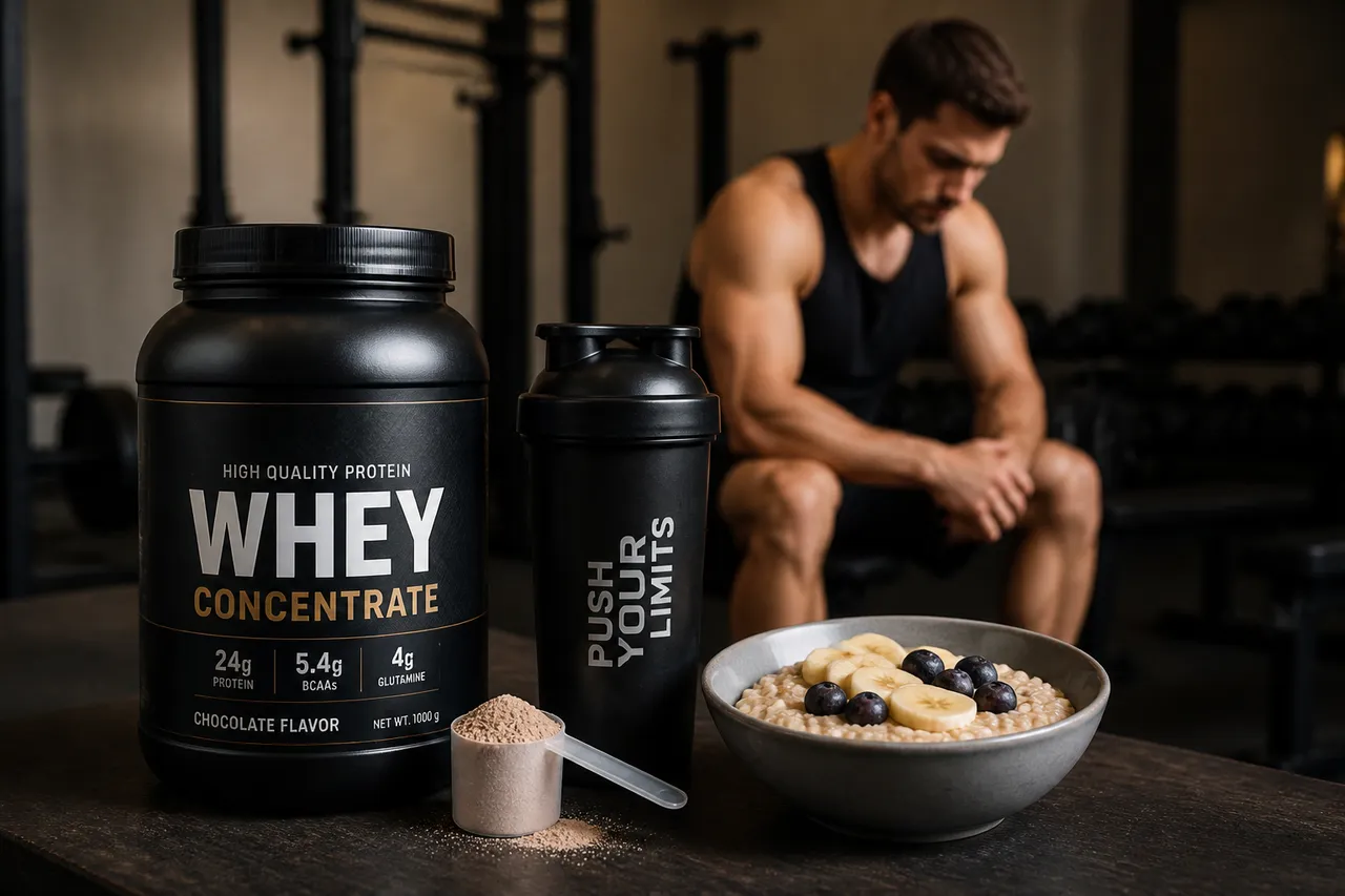 whey concentrat pentru masă musculară și recuperare