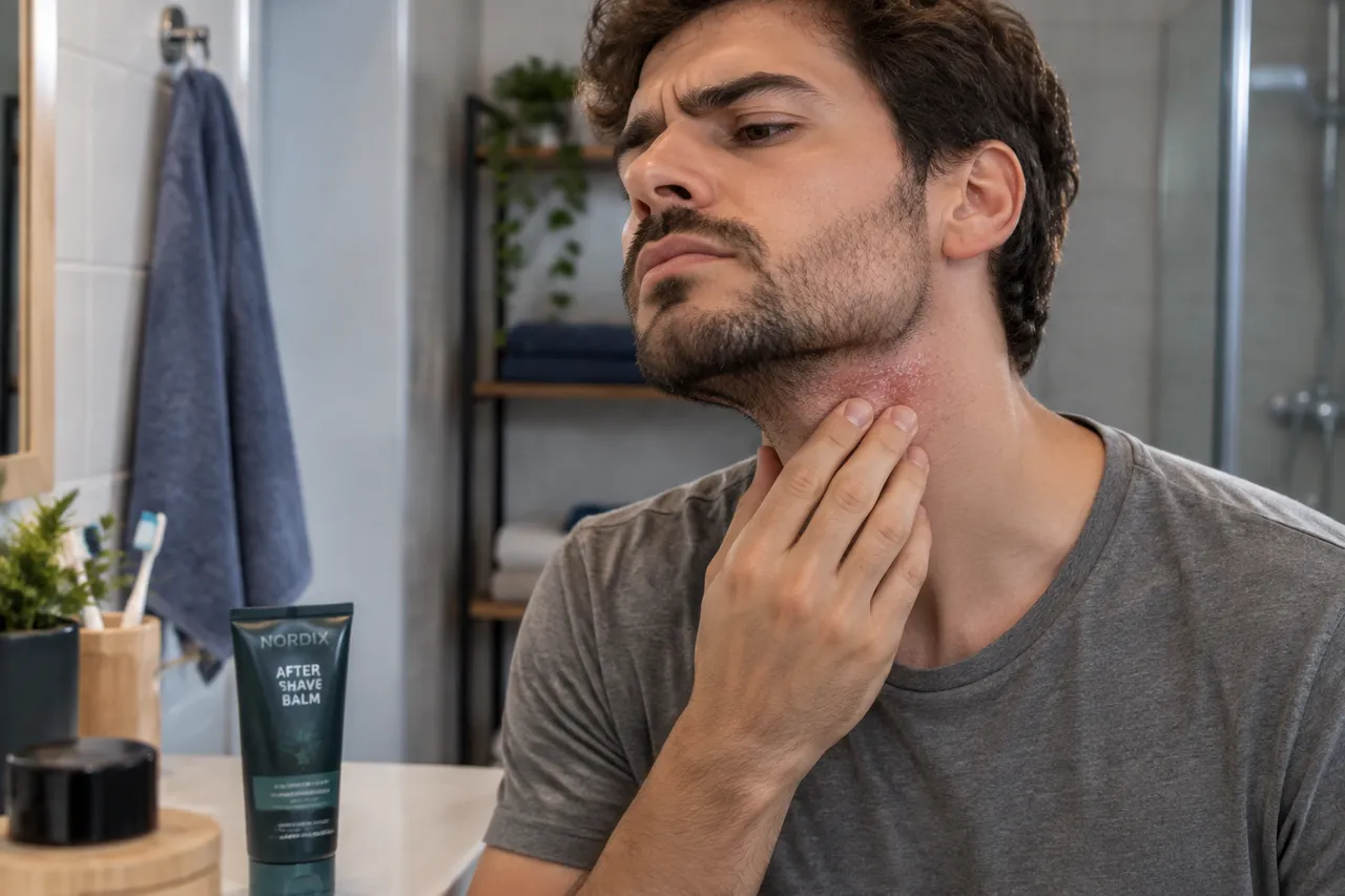 dermatită de contact sub barbă și diferența dintre iritație și alergie