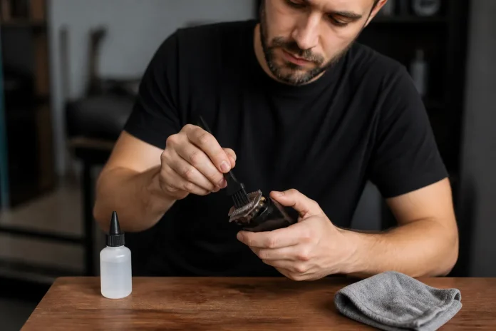 Igienizarea aparatului de tuns între utilizări fără să deteriorezi lamele