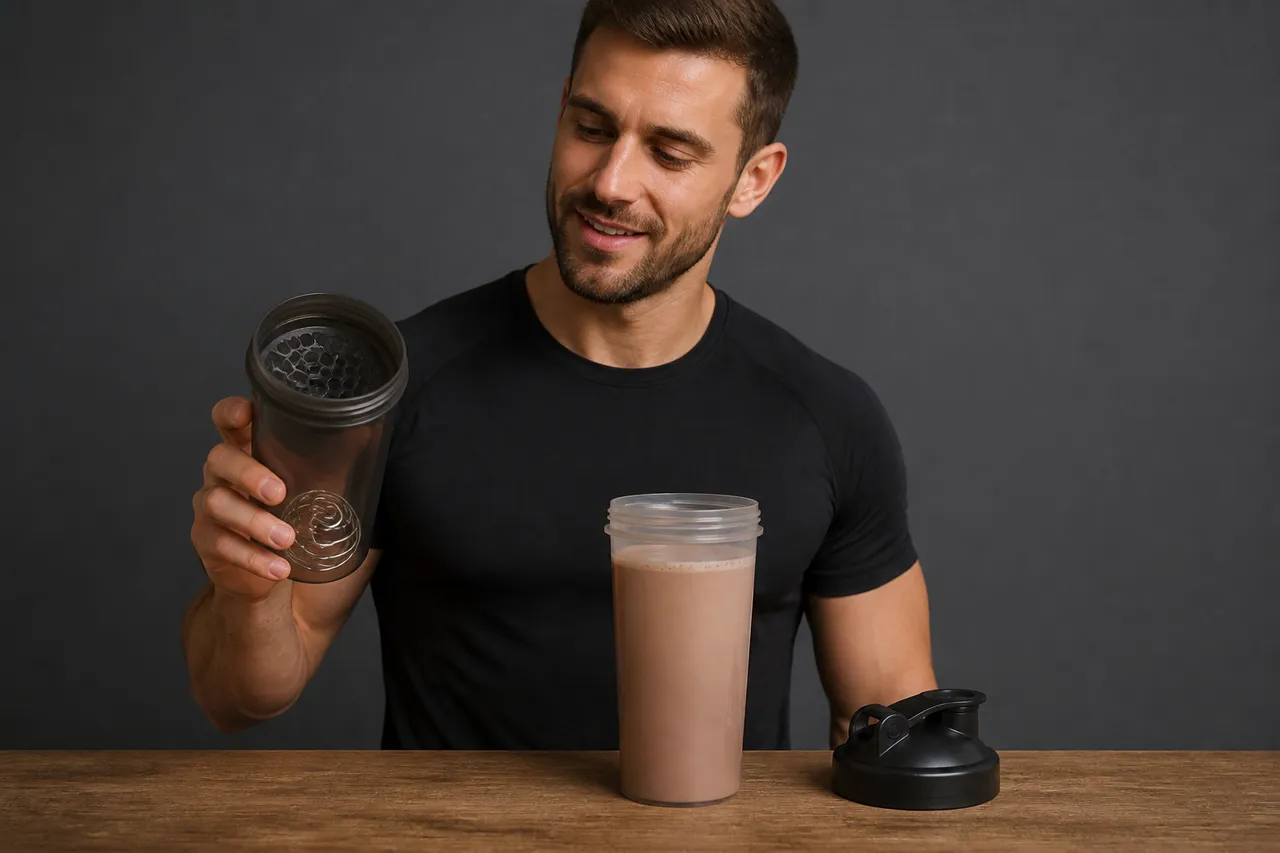 shaker pentru shake proteic fără cocoloașe
