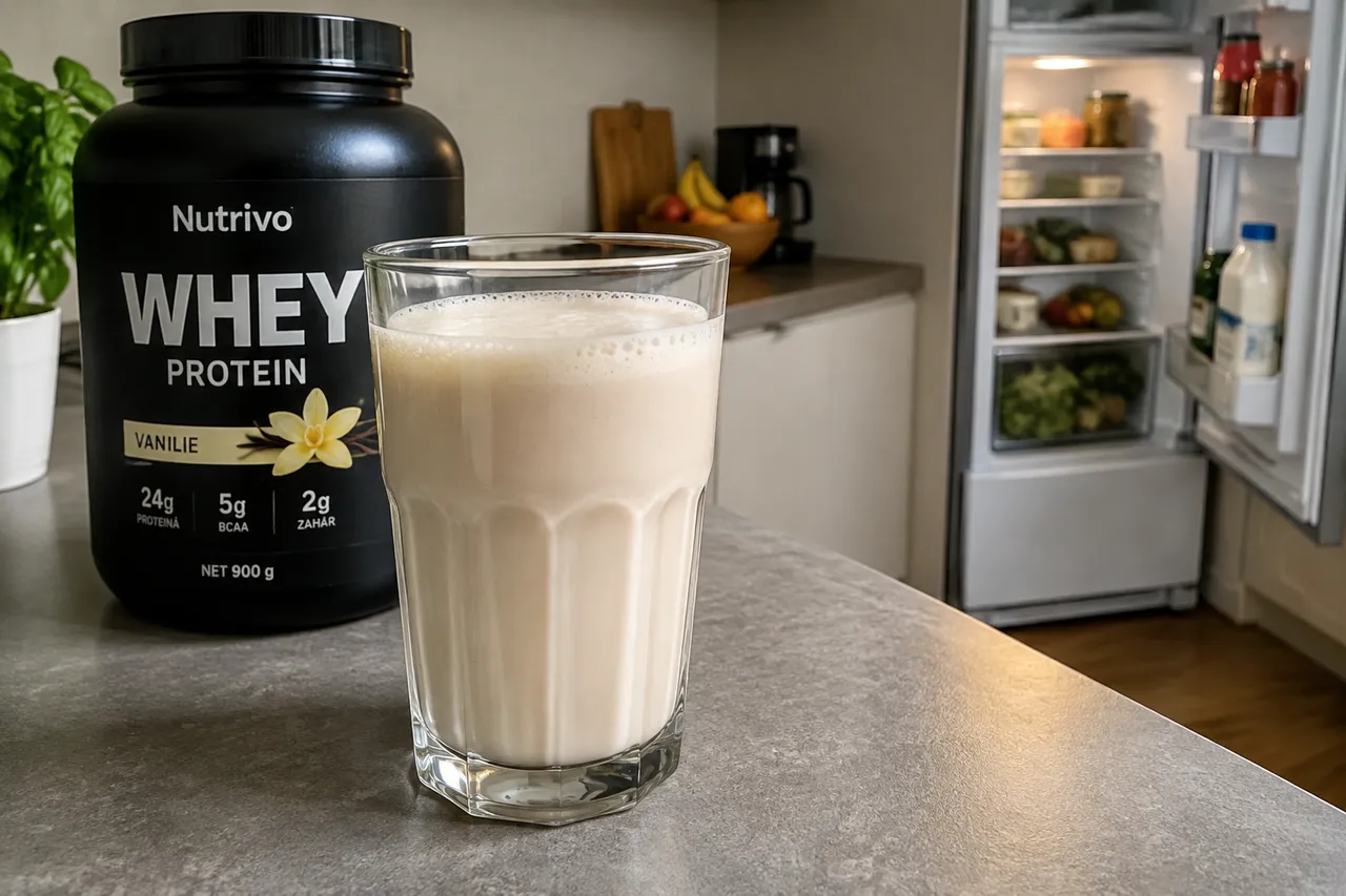 whey cu lapte pentru shake proteic cremos