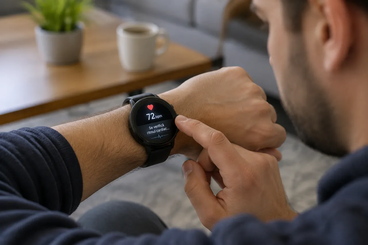 alertă medicală smartwatch verificare ritm cardiac