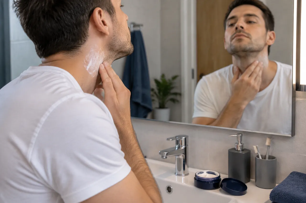 balsam aftershave fără alcool pentru piele sensibilă
