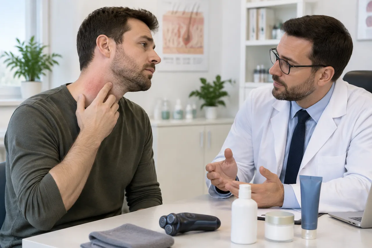 când foliculita după ras necesită consult dermatologic