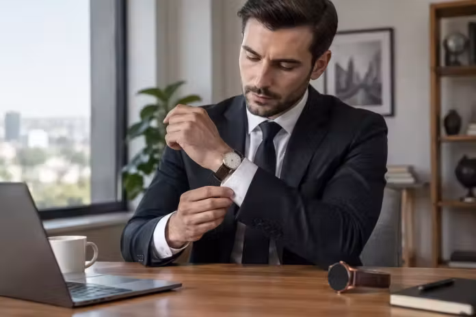 Ceas mecanic sau smartwatch la costum alegerea care păstrează proporția și stilul