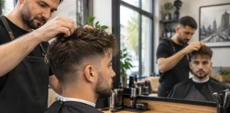 Linia frontală retrasă și tunsoarea care pune fața în proporție Linia frontală retrasă și tunsoarea care pune fața în proporție