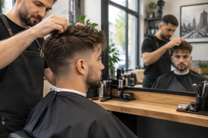 Linia frontală retrasă și tunsoarea care pune fața în proporție