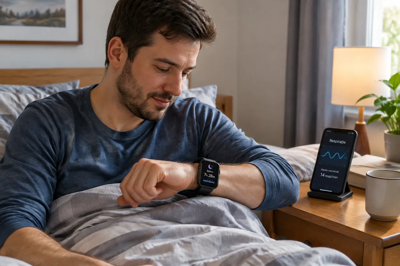 monitorizarea somnului și alerte smartwatch la trezire