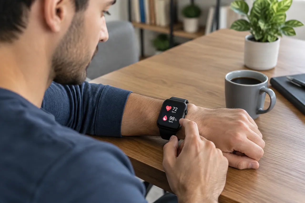 senzori smartwatch monitorizare ritm cardiac oxigen sânge