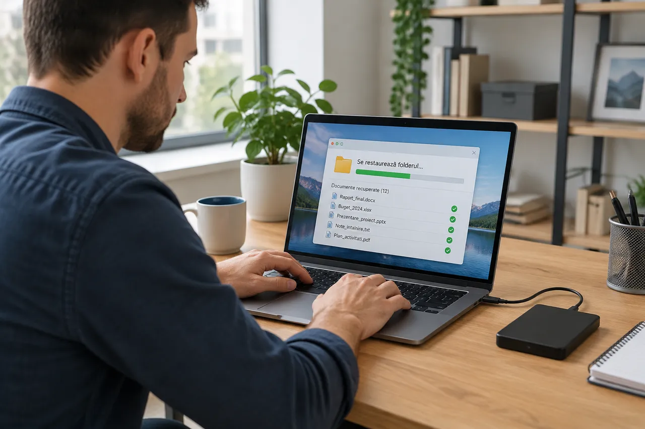 testarea restaurării din backup